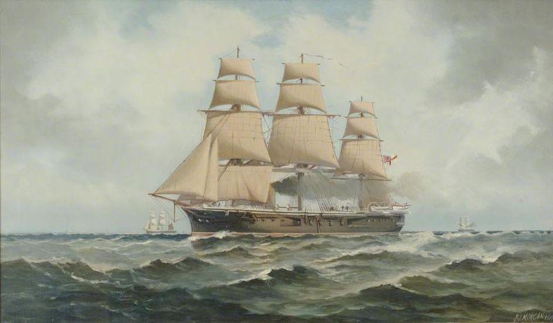 Henry J. Morgan HMS 'Penelope' oil painting image